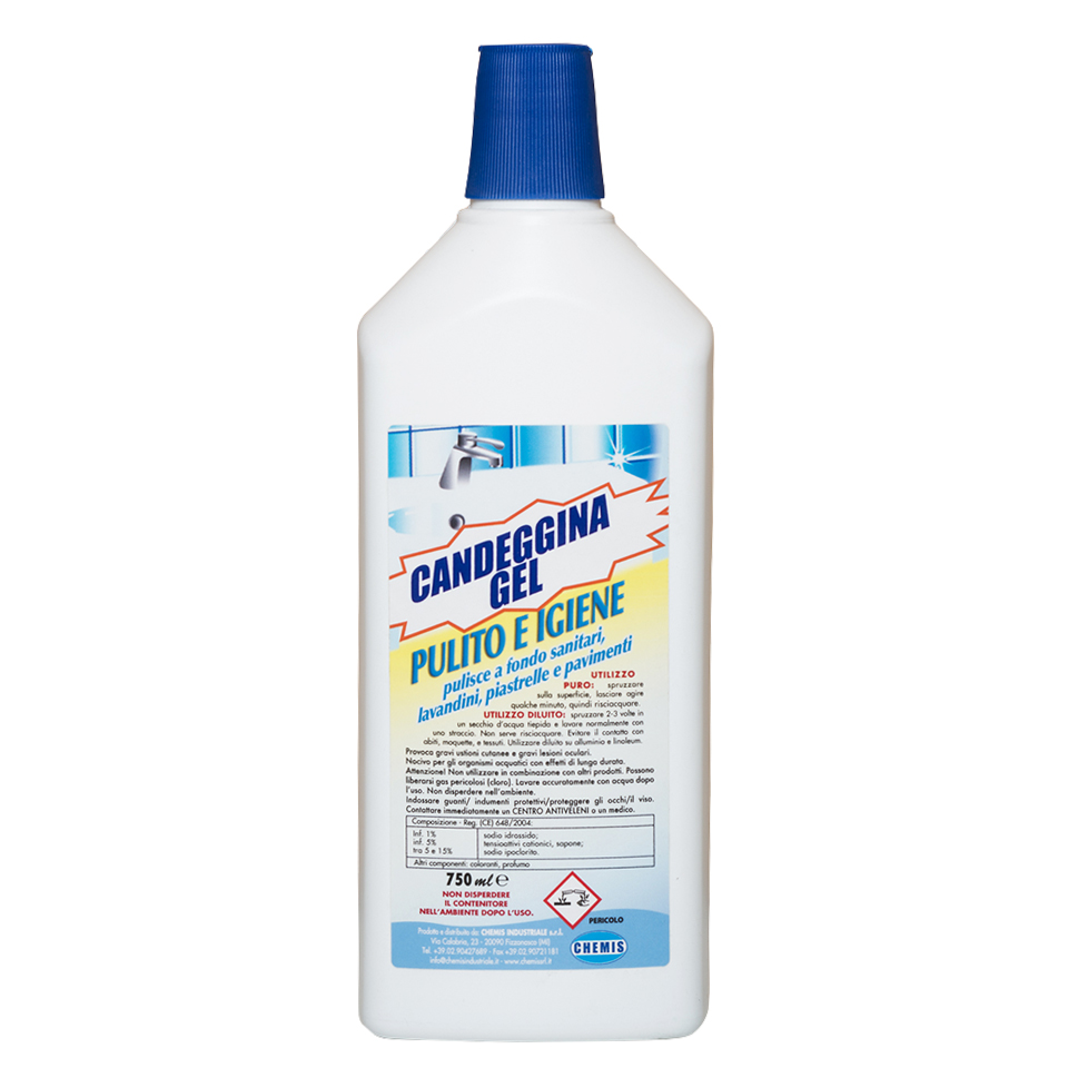 Detergente gel candeggina ipoclorito wc pavimenti
